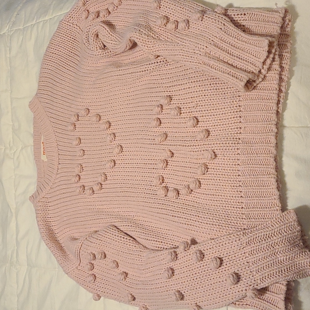 Heart Pompom sweater